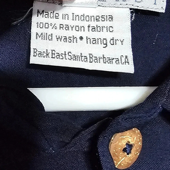 Vintage Back East Men's Size Large Short Sleeve Button Front Shirt Swordfish - Picture 5 of 8